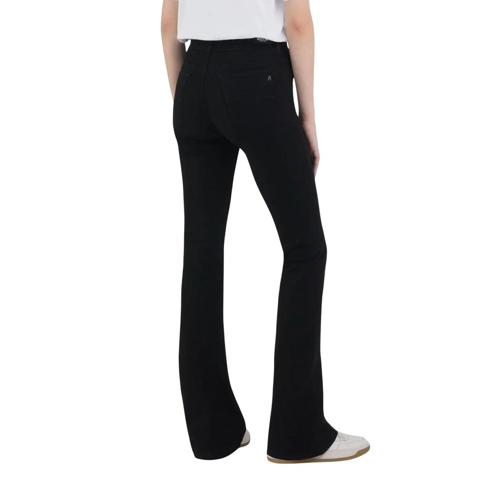 Replay Black Cotton Bootcut Jeans | Regal Royce