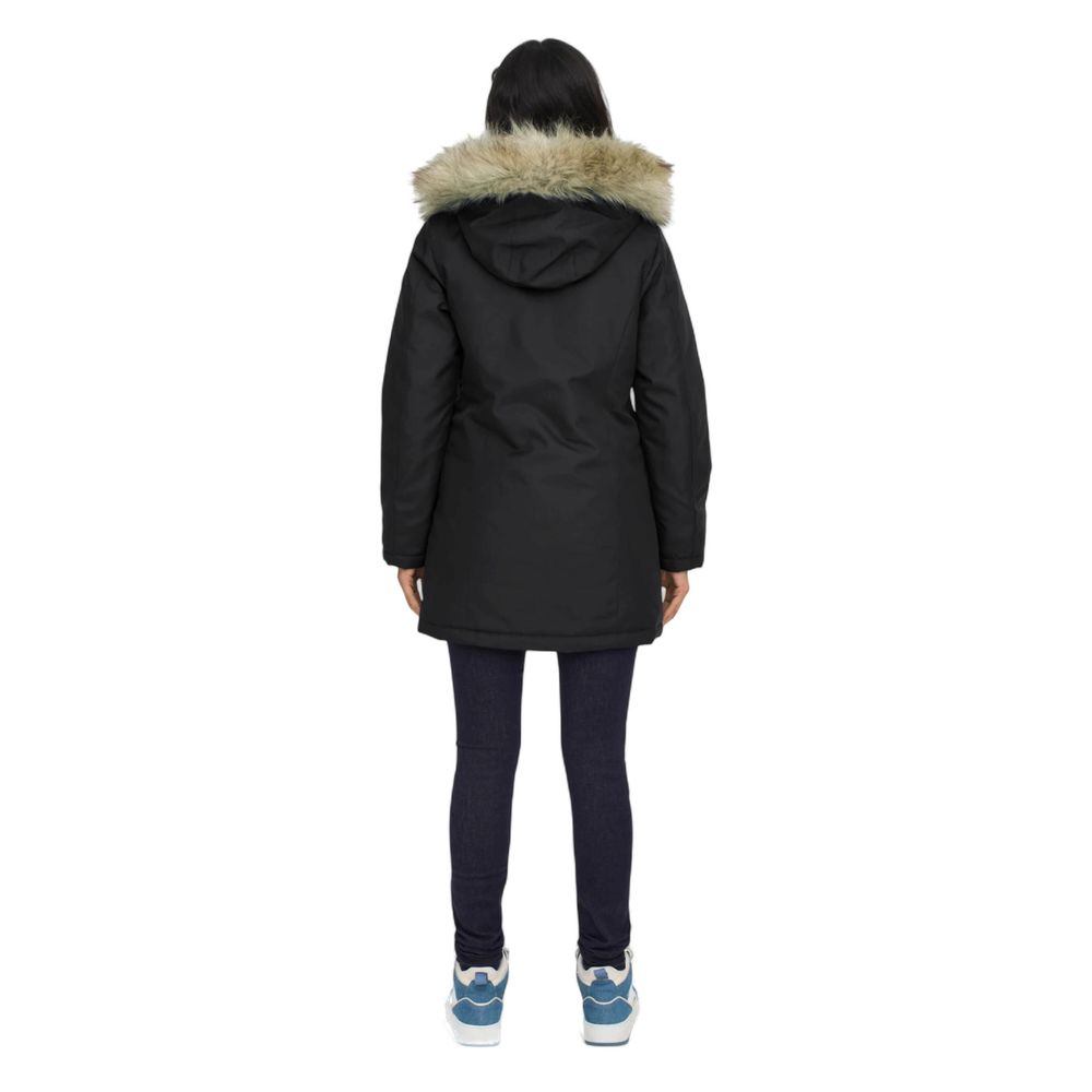 Only Black Polyester Parka | Regal Royce