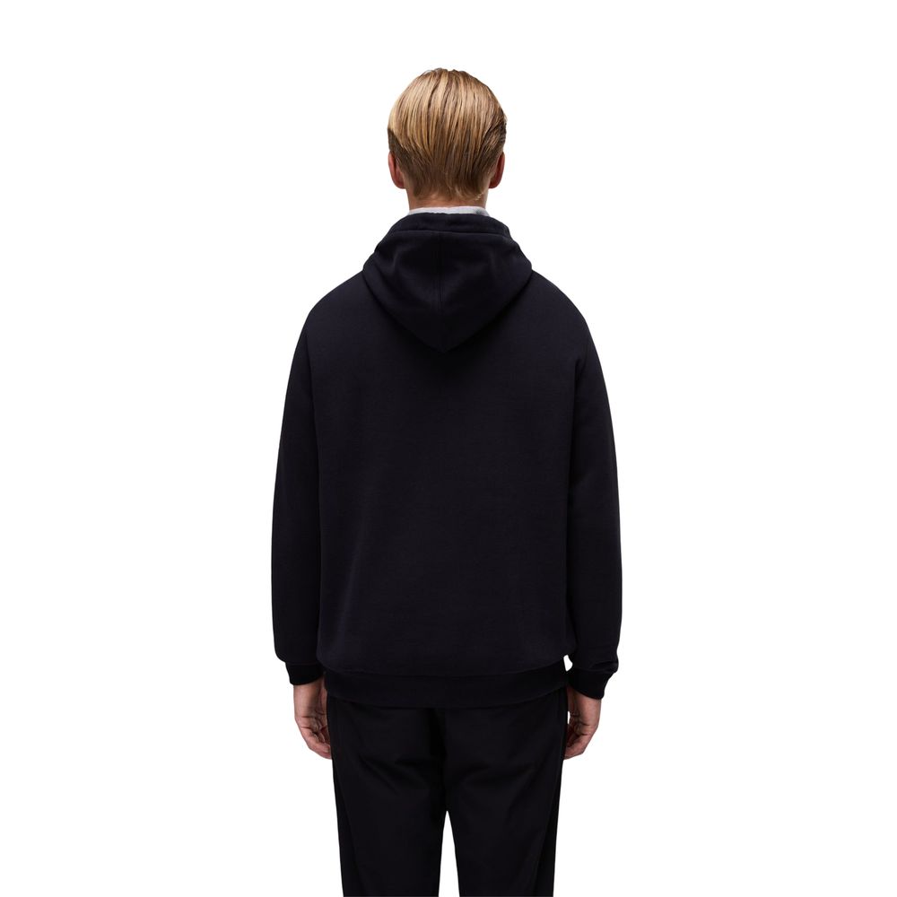 Napapijri Black Cotton Hoodie | Regal Royce