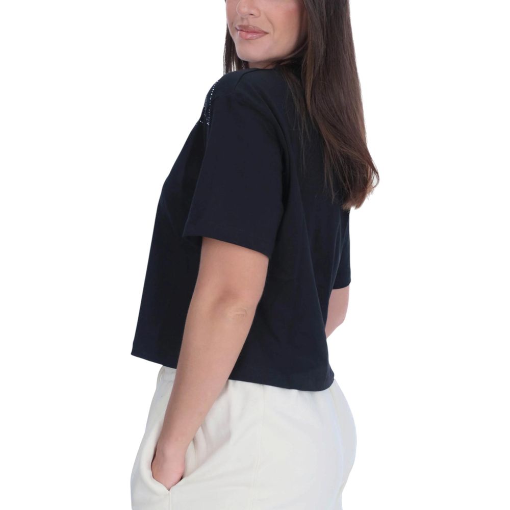 County of Milan Black Cotton T-Shirt | Regal Royce