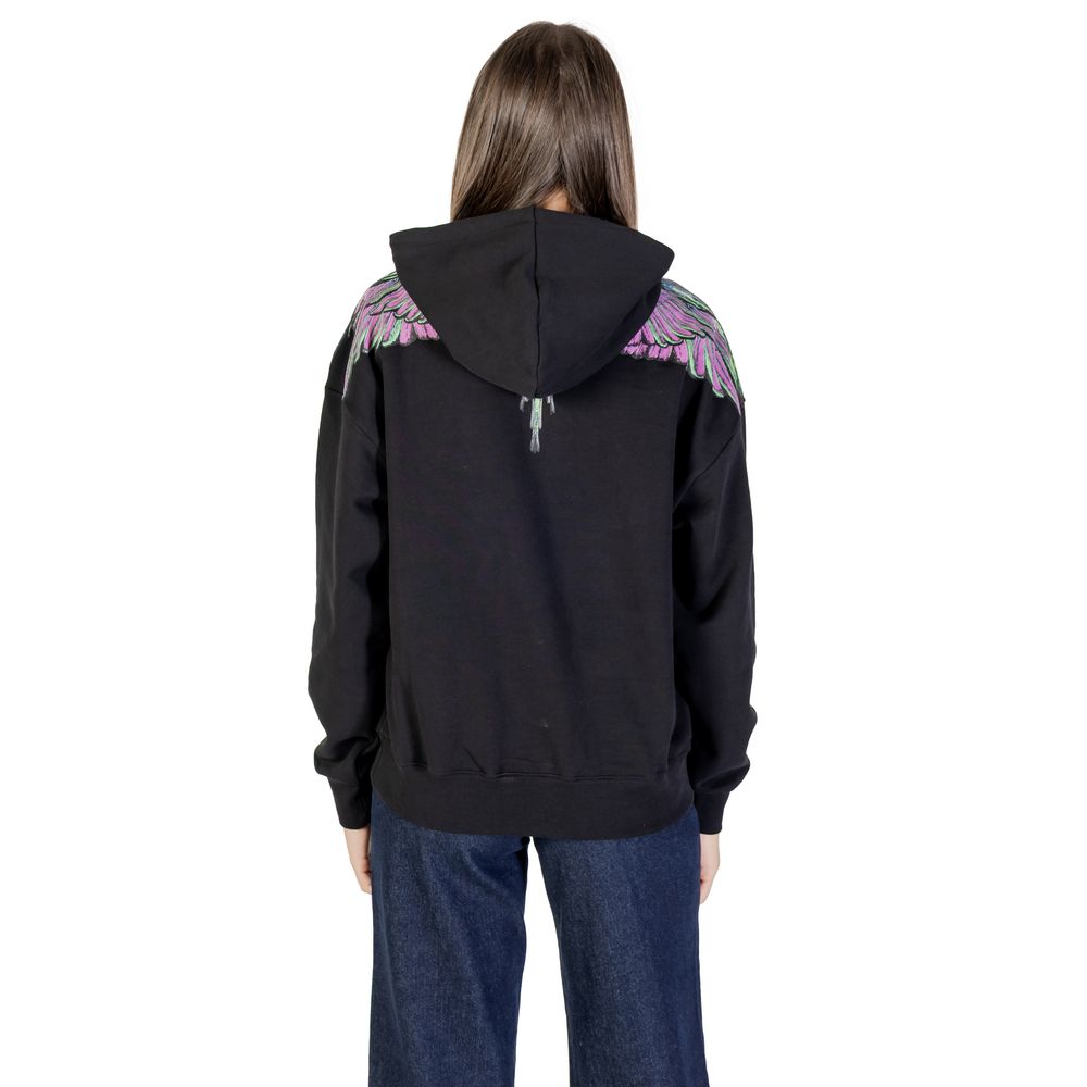 County of Milan Black Cotton Hoodie | Regal Royce