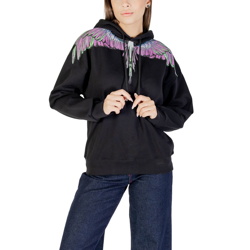 County of Milan Black Cotton Hoodie | Regal Royce