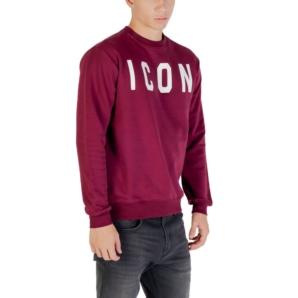 Icon Bordeaux Cotton Sweatshirt | Regal Royce