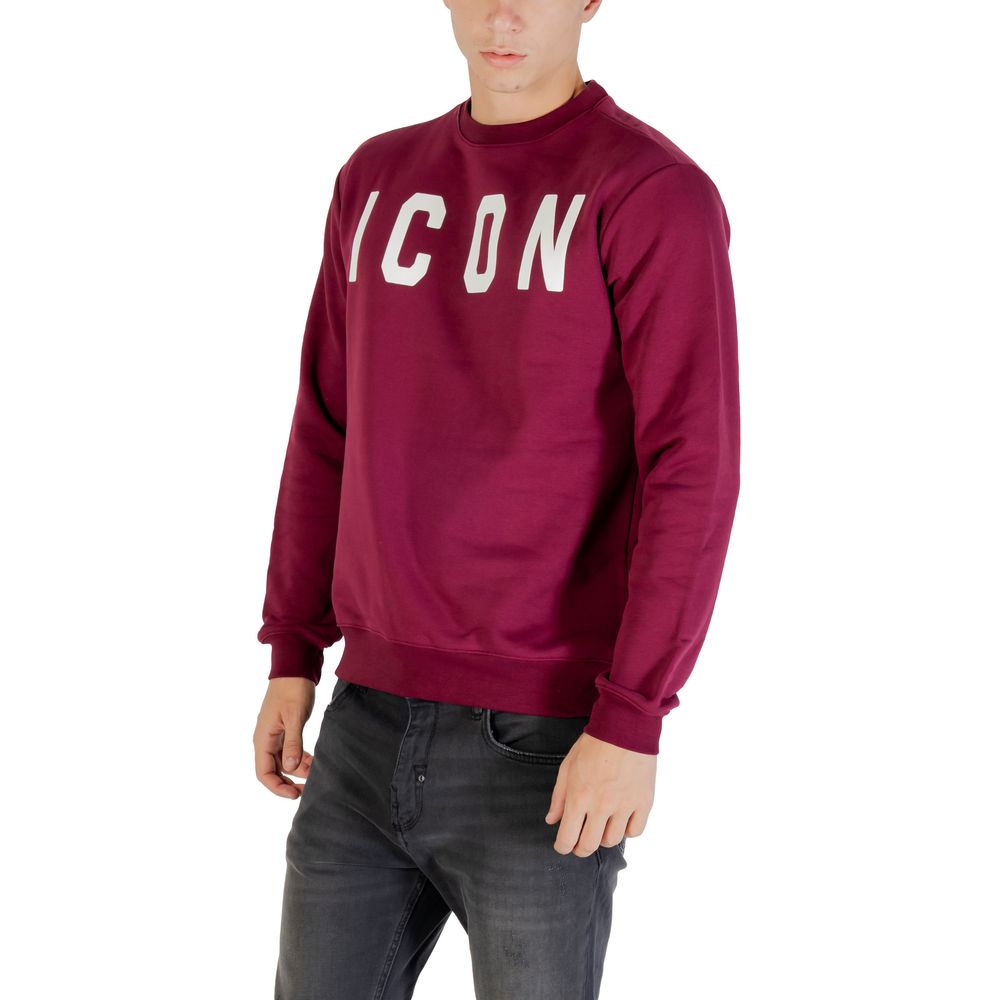 Icon Bordeaux Cotton Sweatshirt | Regal Royce