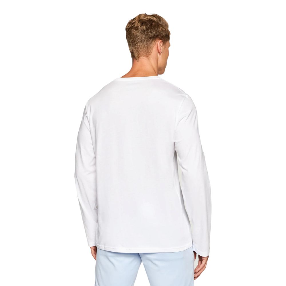 Ralph Lauren White Cotton Long Sleeve T-Shirt | Regal Royce