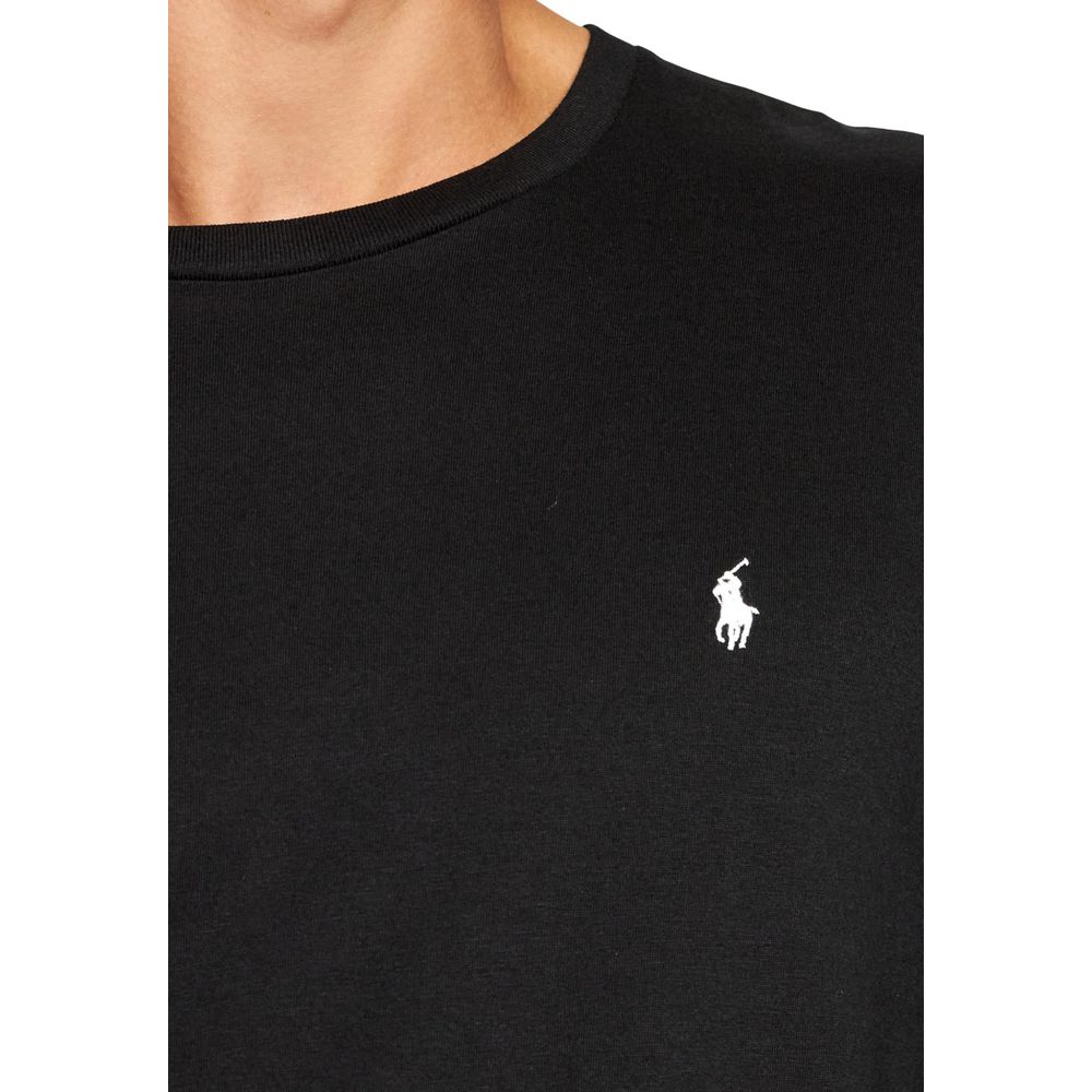 Ralph Lauren Black Cotton Long Sleeve T-Shirt | Regal Royce