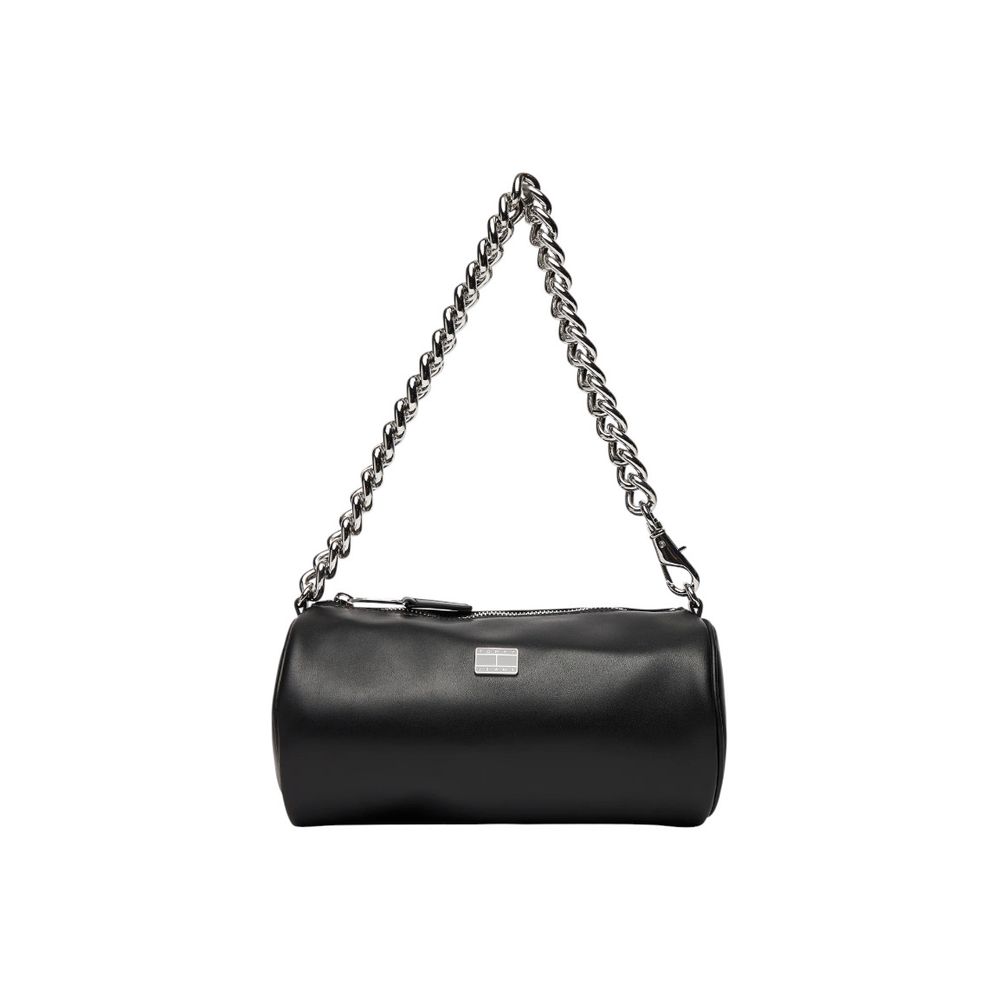 Tommy Hilfiger Jeans Black Artificial Leather Handbag | Regal Royce