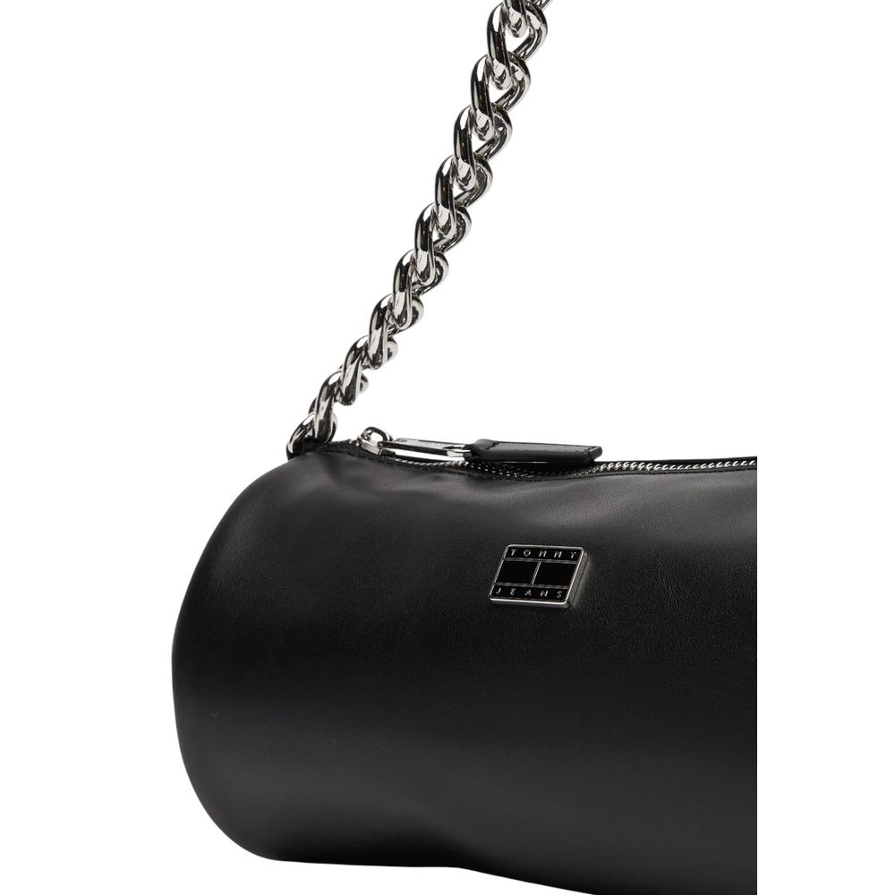 Tommy Hilfiger Jeans Black Artificial Leather Handbag | Regal Royce