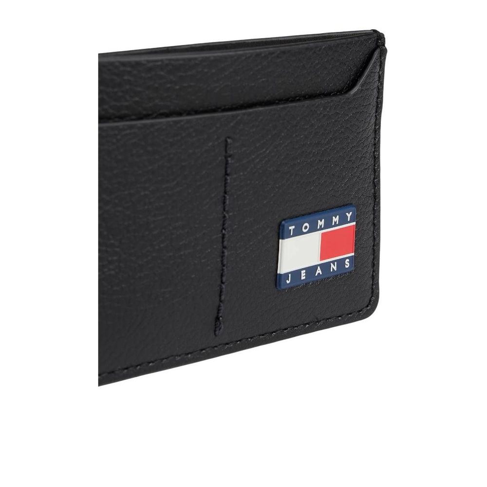 Tommy Hilfiger Jeans Black Leather Cardholder | Regal Royce