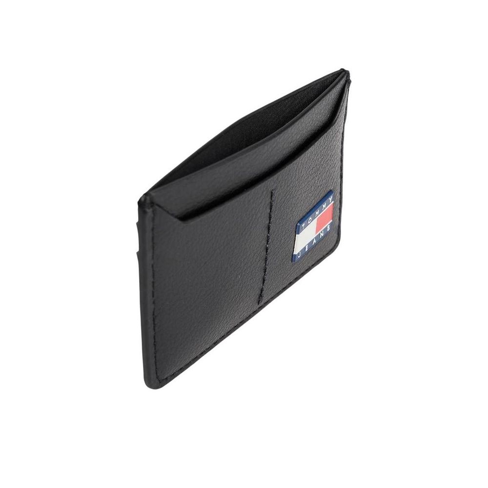 Tommy Hilfiger Jeans Black Leather Cardholder | Regal Royce