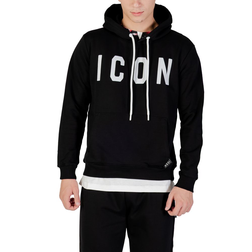 Icon Black And White Cotton Hoodie | Regal Royce