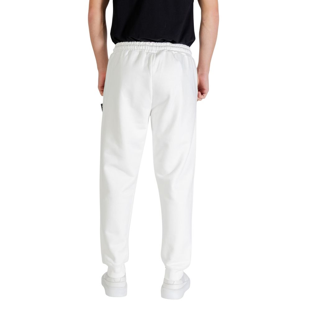 Icon White Cotton Joggers (Workout Pants) | Regal Royce