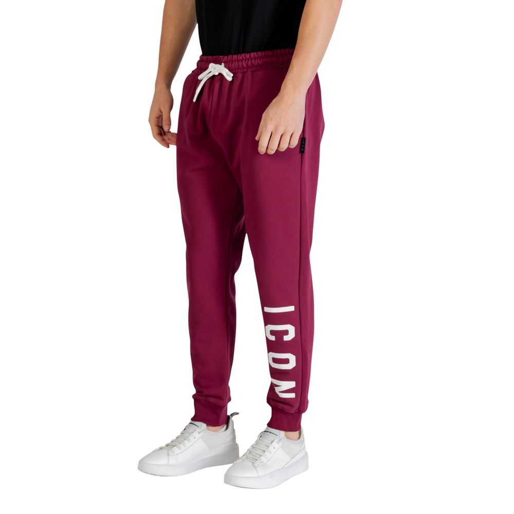 Icon Bordeaux Cotton Joggers (Workout Pants) | Regal Royce