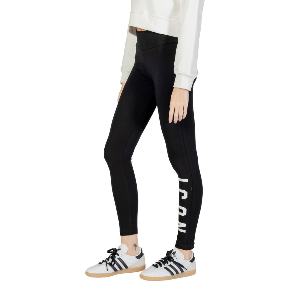 Icon Black Cotton Leggings | Regal Royce