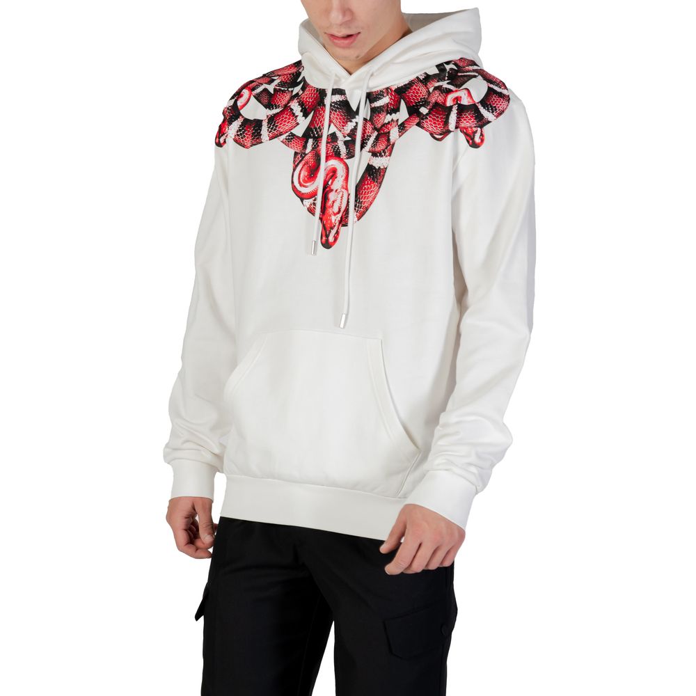 County of Milan White Cotton Hoodie | Regal Royce