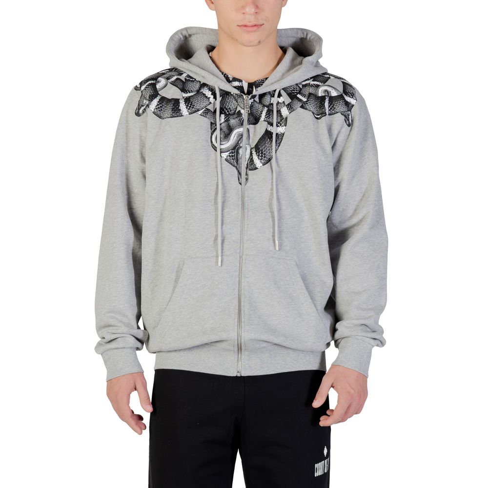 County of Milan Gray Cotton Hoodie | Regal Royce