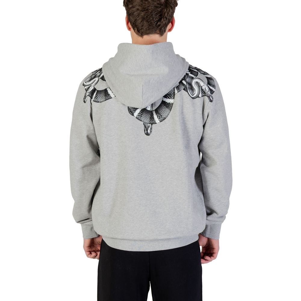 County of Milan Gray Cotton Hoodie | Regal Royce