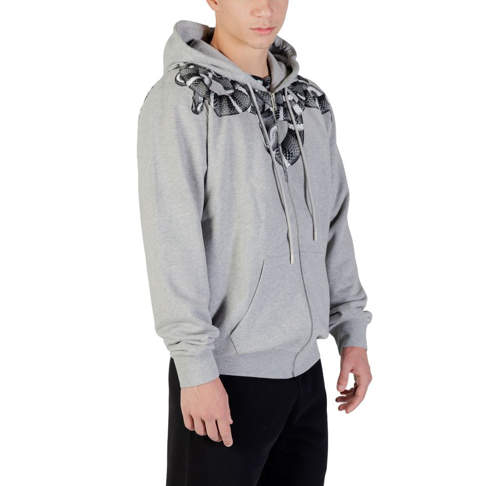 County of Milan Gray Cotton Hoodie | Regal Royce