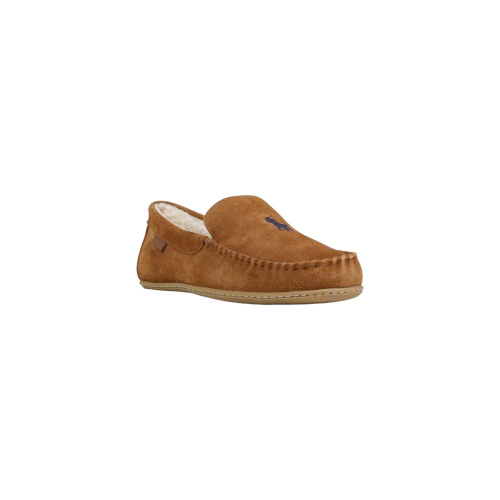 Ralph Lauren Brown Suede Leather Slippers | Regal Royce