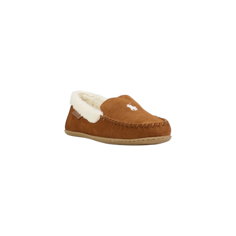 Ralph Lauren Brown Suede Leather Slippers | Regal Royce
