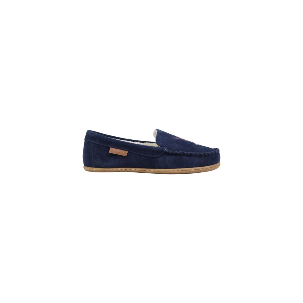 Ralph Lauren Blue Suede Leather Slippers | Regal Royce