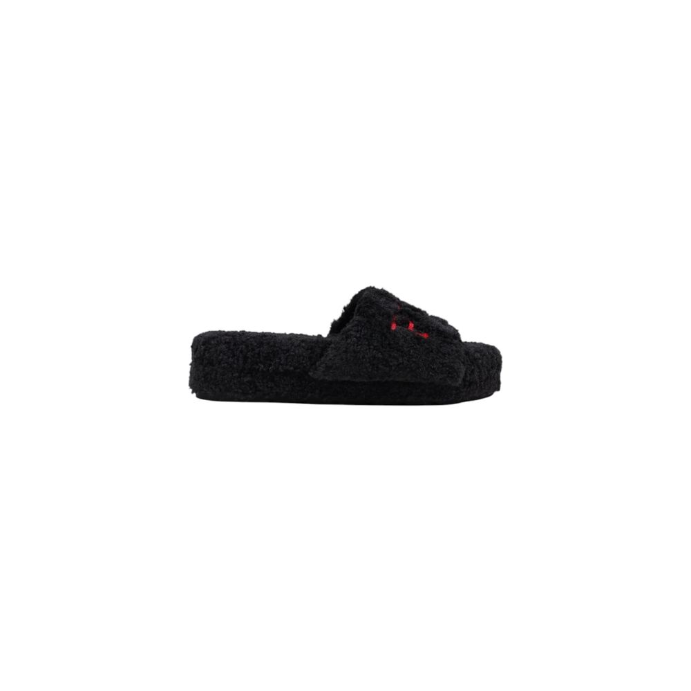 Ralph Lauren Black Textile Slippers | Regal Royce