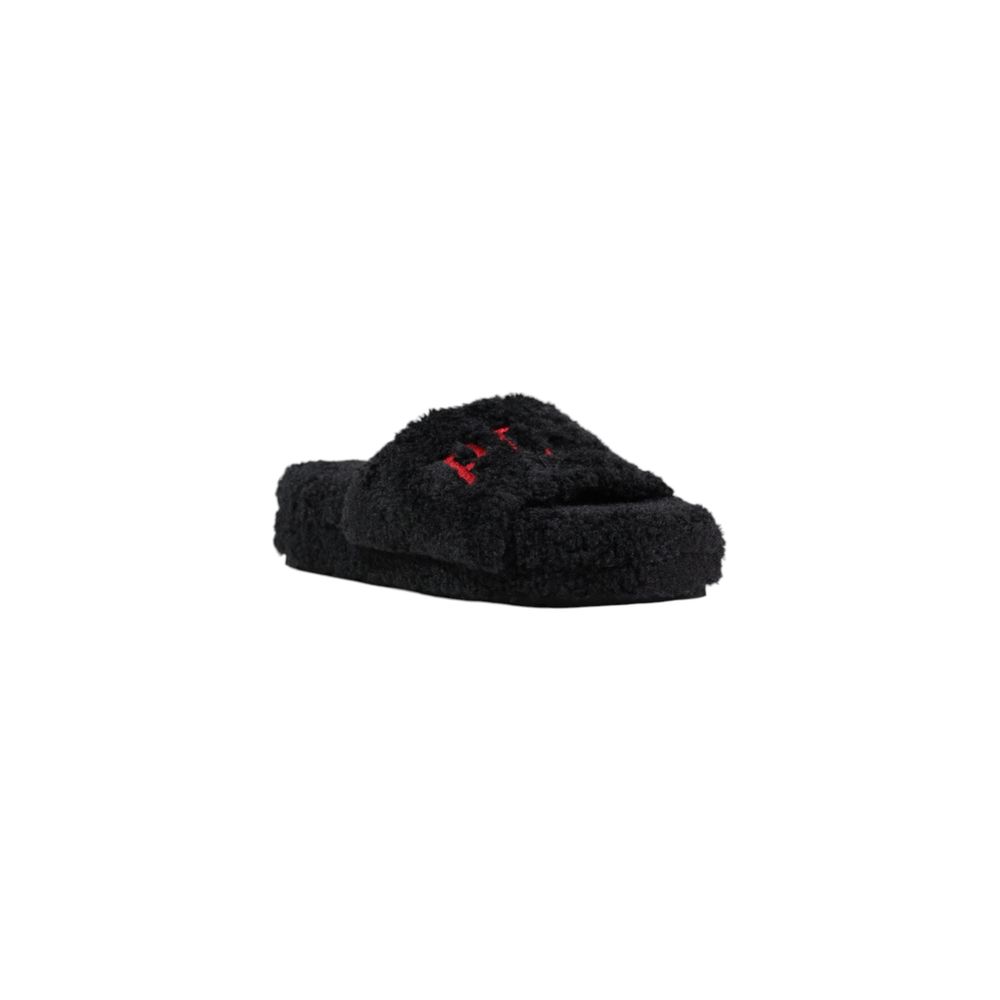 Ralph Lauren Black Textile Slippers | Regal Royce