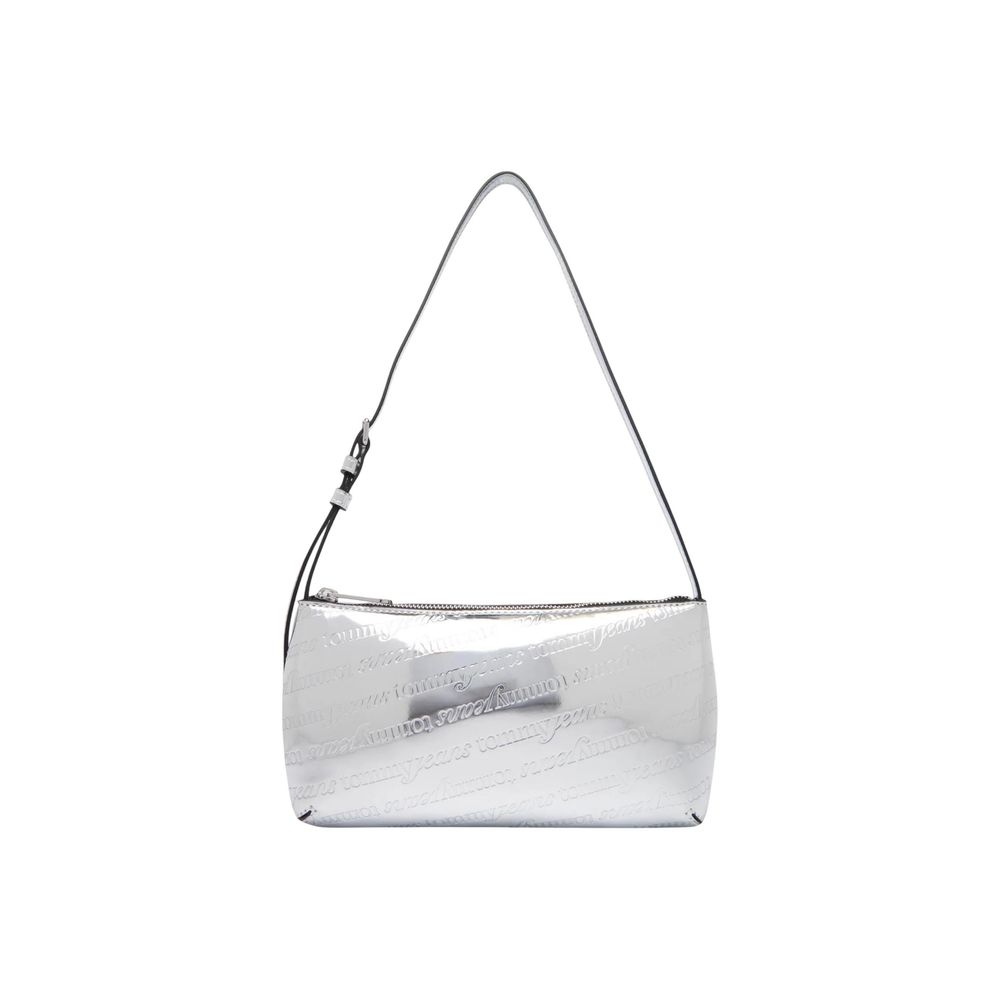Tommy Hilfiger Jeans Silver Polyethylene Handbag | Regal Royce
