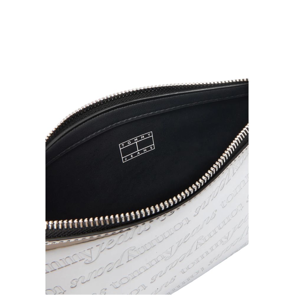 Tommy Hilfiger Jeans Silver Polyethylene Handbag | Regal Royce