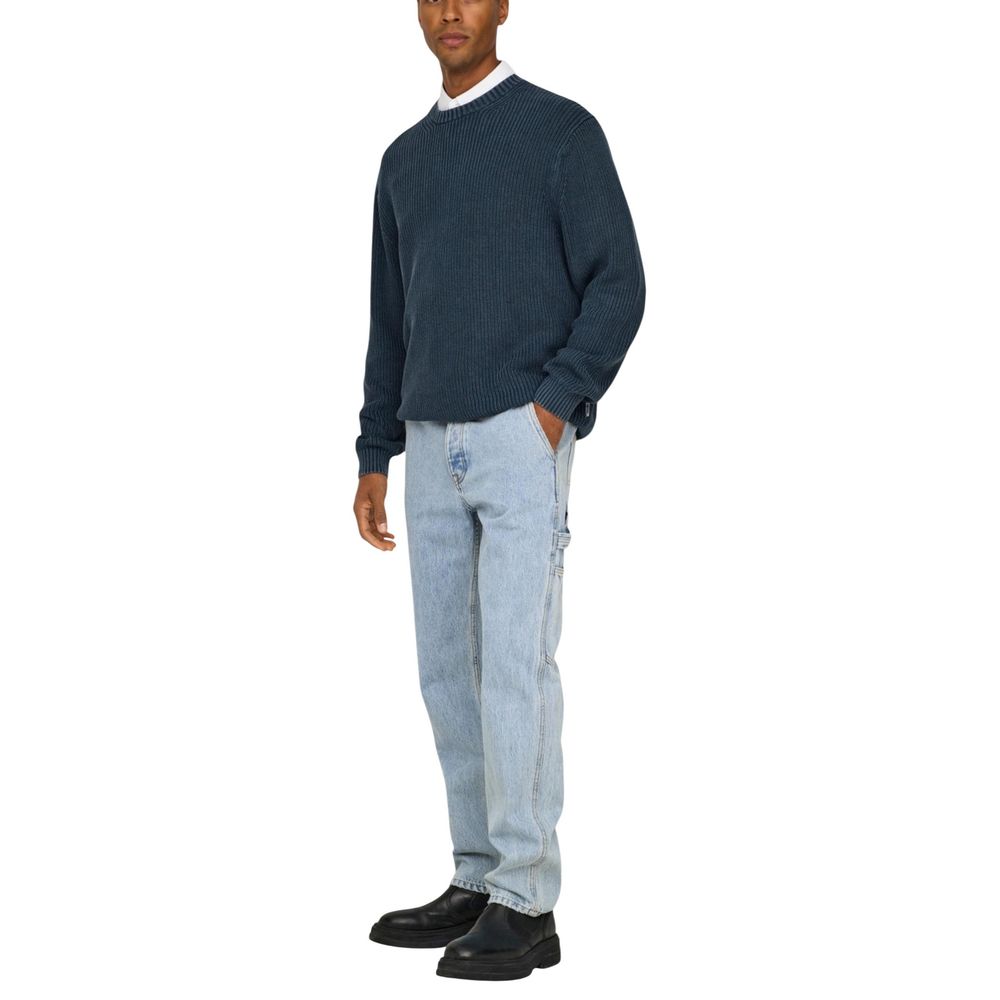 Only & Sons Blue Cotton Relaxed Fit Jeans | Regal Royce