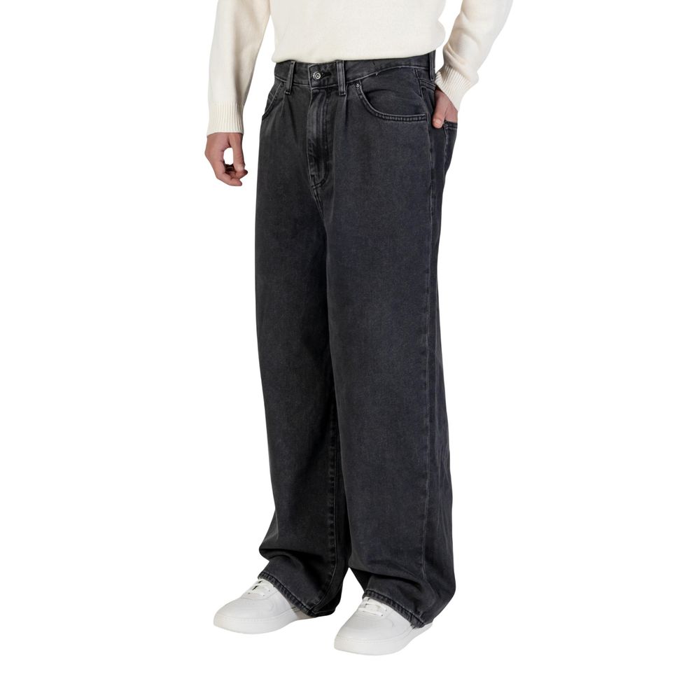 Only & Sons Black Cotton Relaxed Fit Jeans | Regal Royce