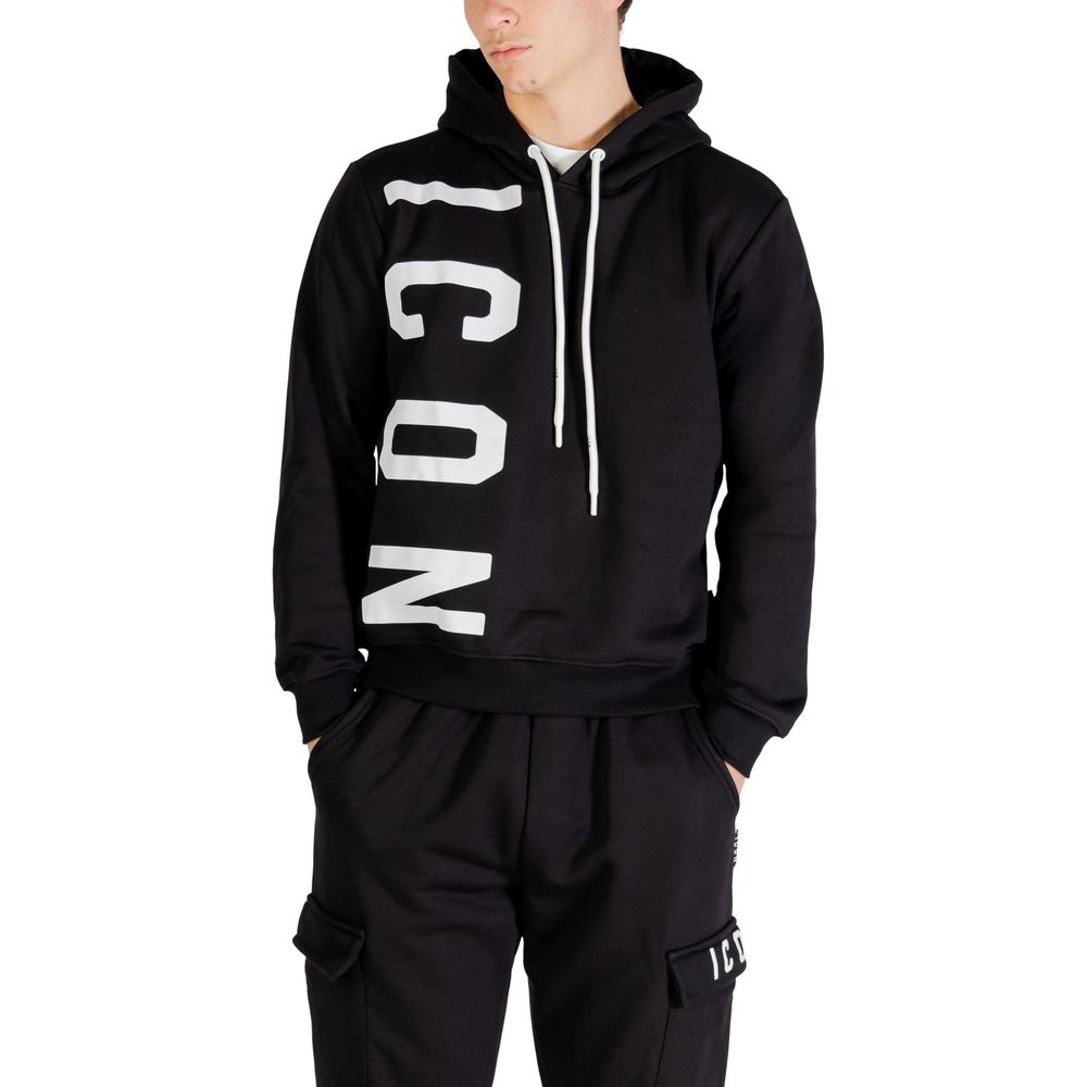 Icon Black Cotton Hoodie | Regal Royce