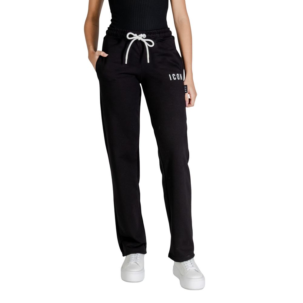 Icon Black Cotton Joggers (Workout Pants) | Regal Royce
