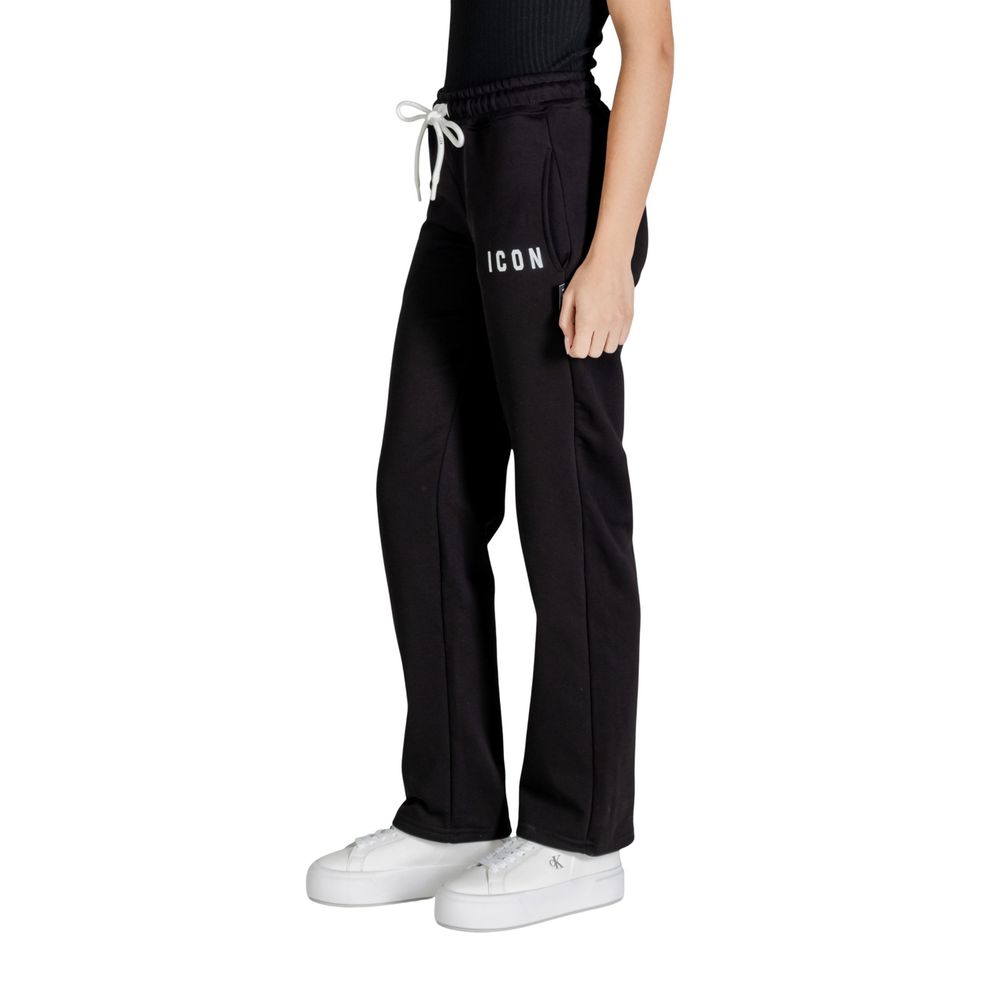 Icon Black Cotton Joggers (Workout Pants) | Regal Royce