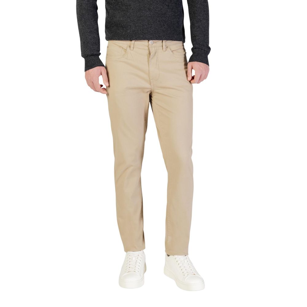 Borghese Beige Cotton Skinny Pants | Regal Royce
