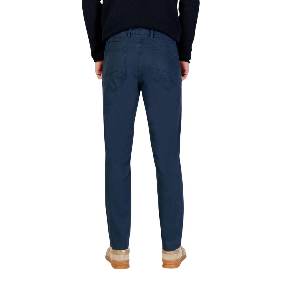 Borghese Blue Cotton Skinny Pants | Regal Royce