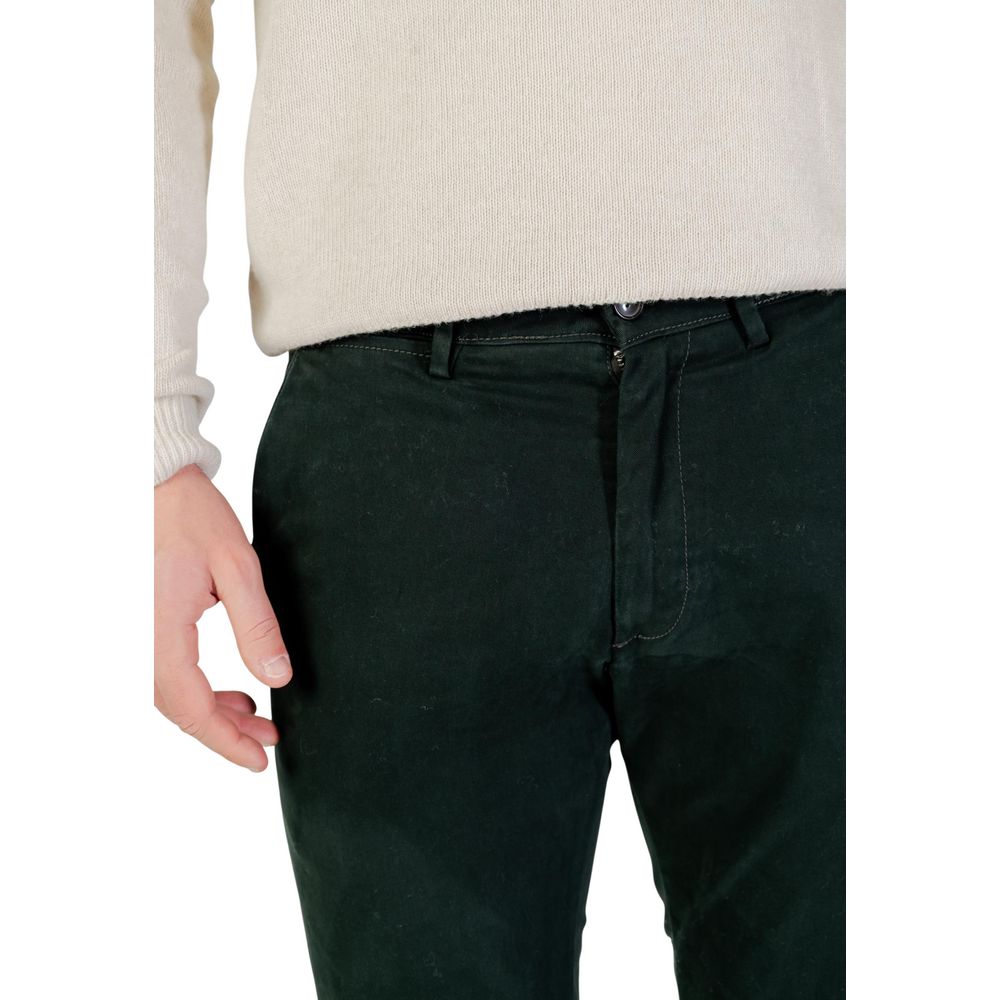 Borghese Green Cotton Skinny Pants | Regal Royce