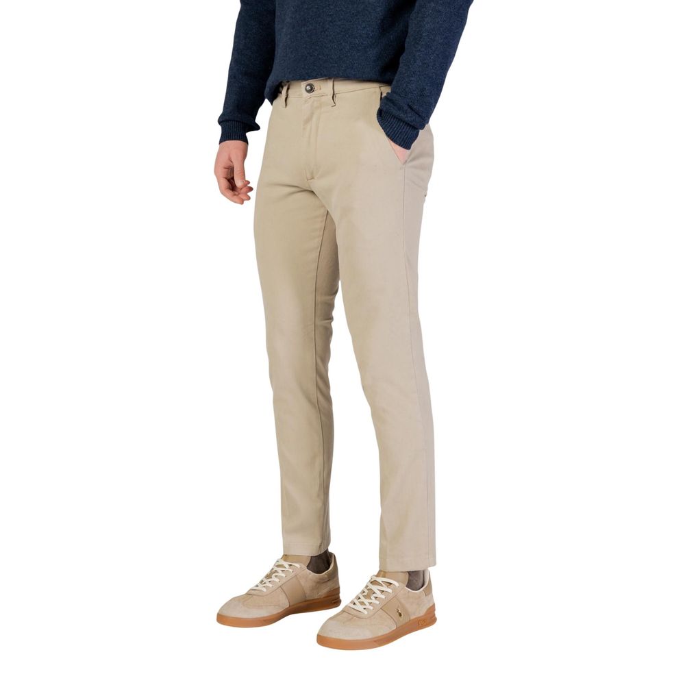 Borghese Beige Cotton Skinny Pants | Regal Royce