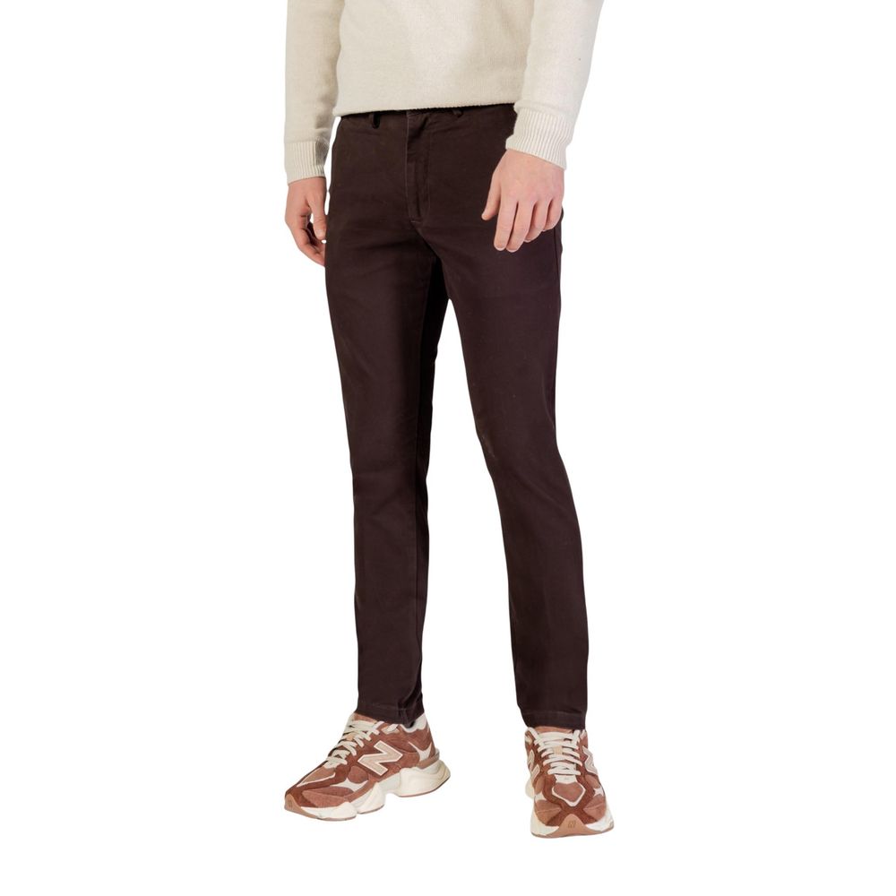 Borghese Brown Cotton Skinny Pants | Regal Royce