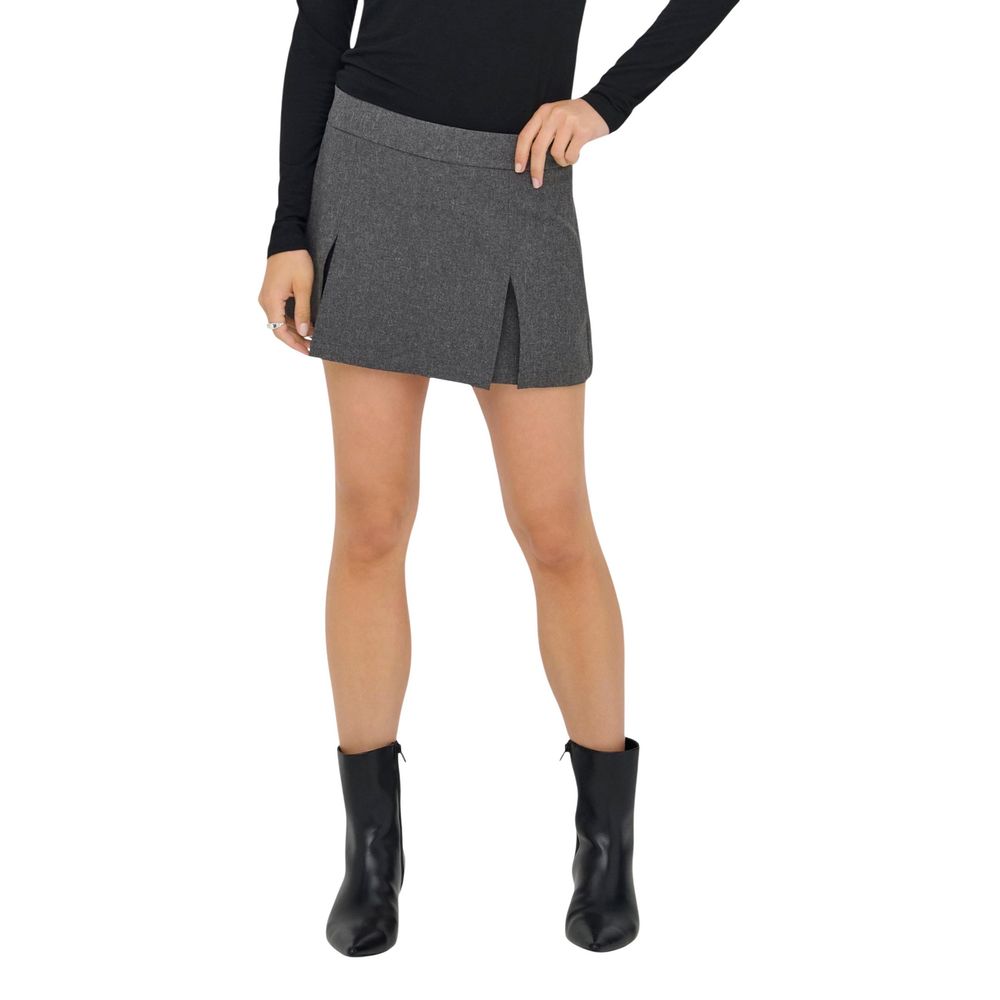 Jacqueline De Yong Gray Polyester Shorts | Regal Royce