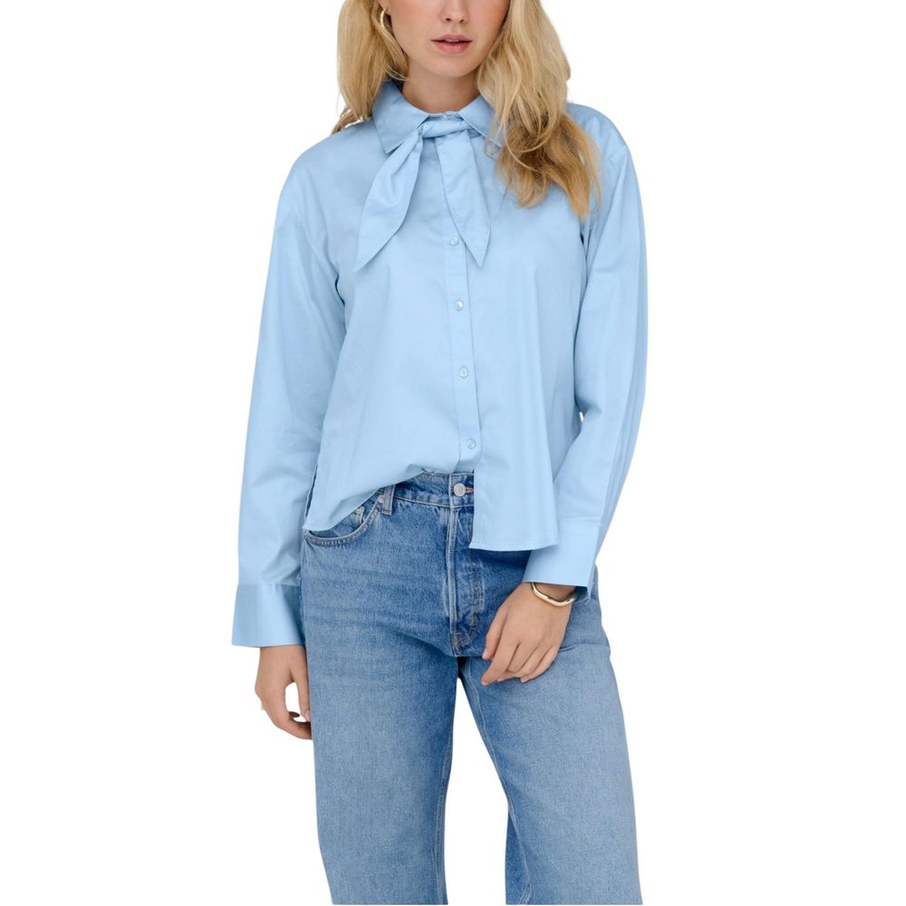 Jacqueline De Yong Blue Cotton Blouse | Regal Royce