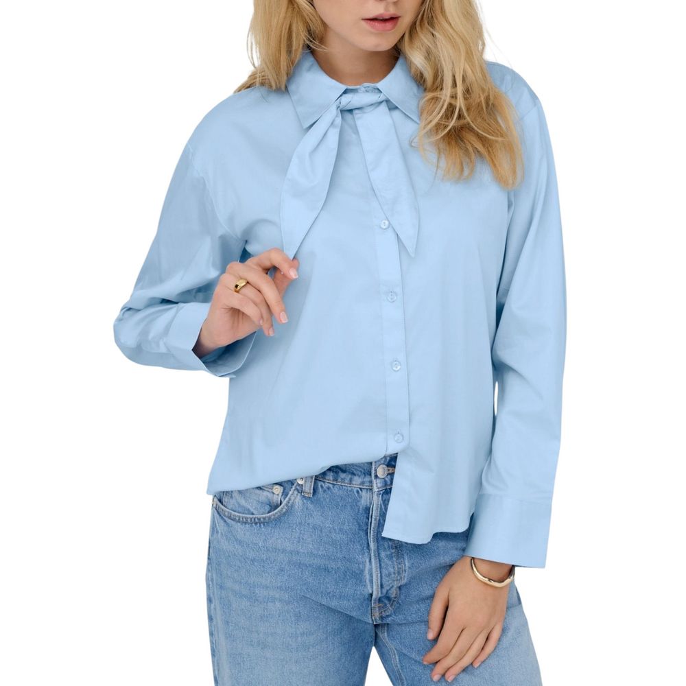 Jacqueline De Yong Blue Cotton Blouse | Regal Royce