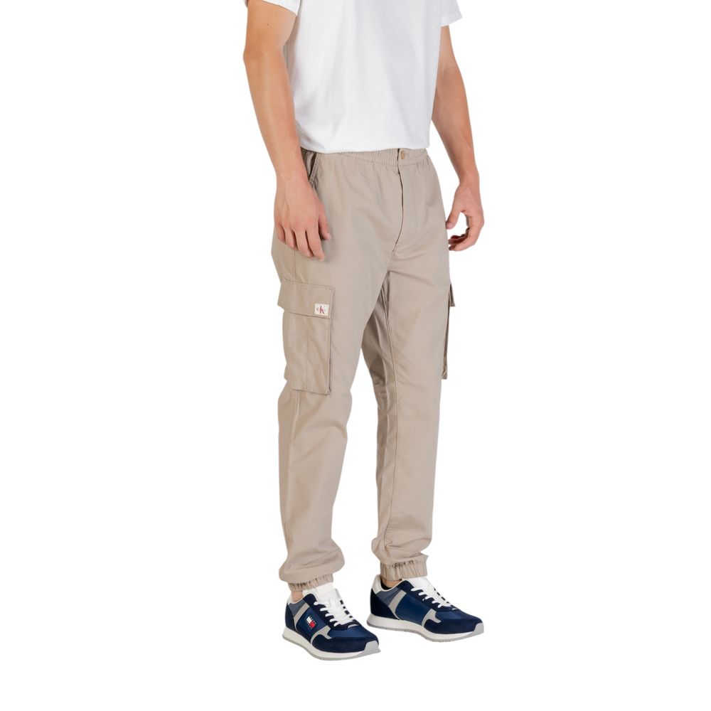 Calvin Klein Jeans Brown Cotton Cargo Pants | Regal Royce