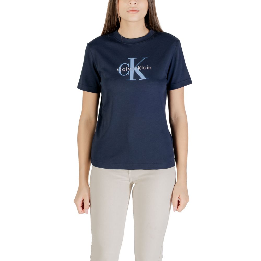Calvin Klein Jeans Blue Cotton T-Shirt | Regal Royce