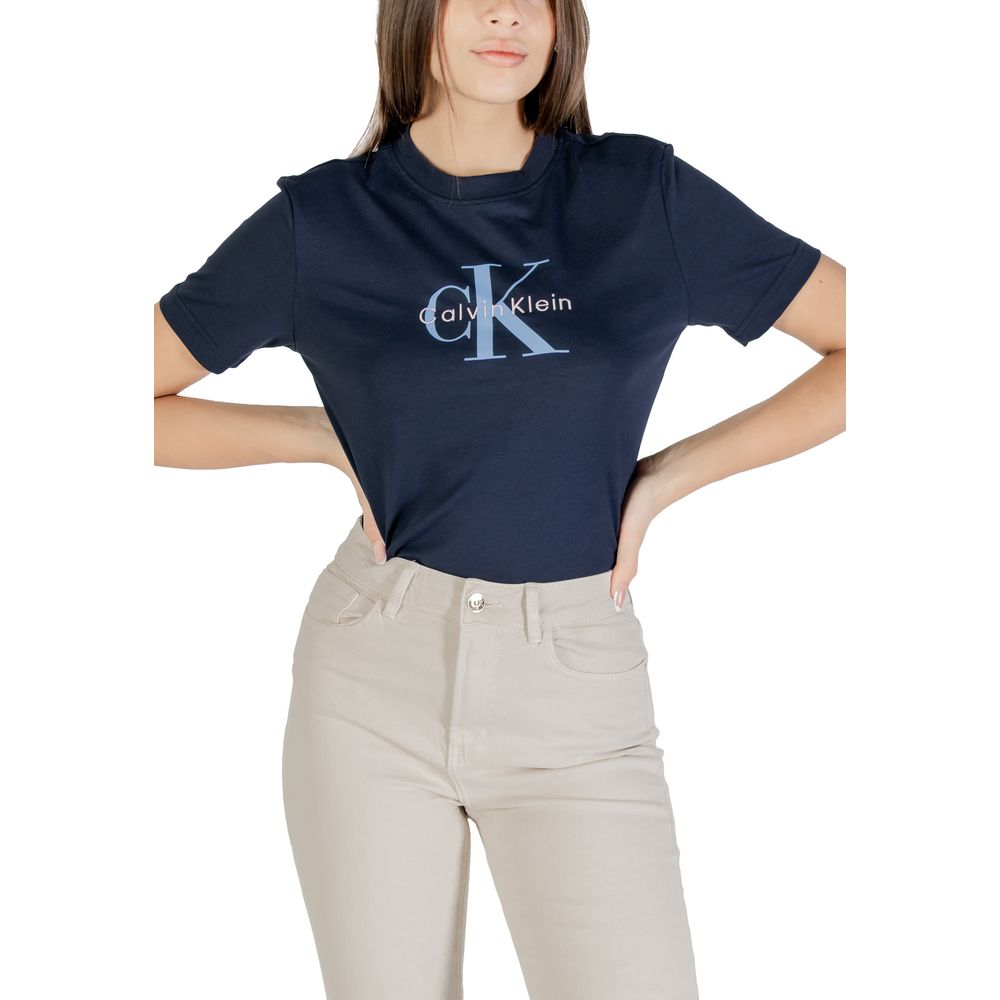 Calvin Klein Jeans Blue Cotton T-Shirt | Regal Royce