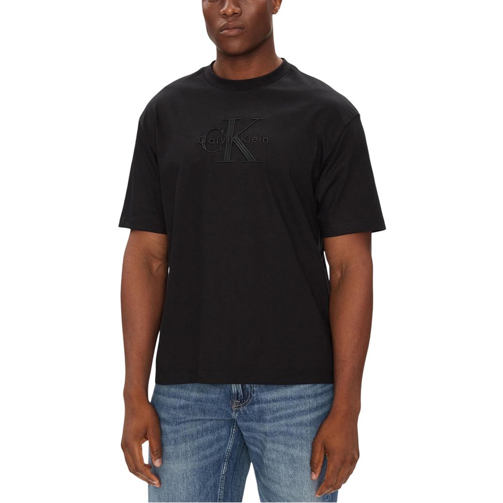 Calvin Klein Jeans Black Cotton T-Shirt | Regal Royce