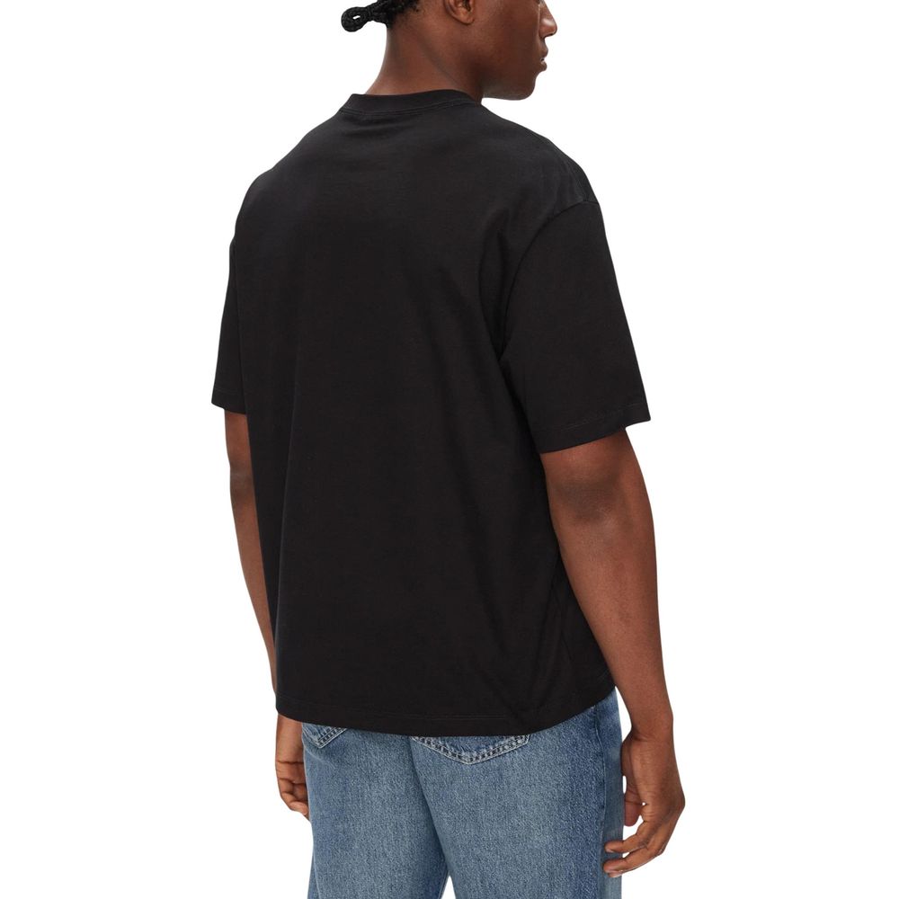 Calvin Klein Jeans Black Cotton T-Shirt | Regal Royce