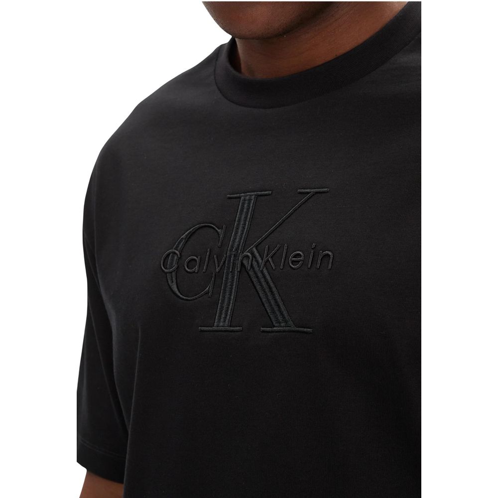 Calvin Klein Jeans Black Cotton T-Shirt | Regal Royce