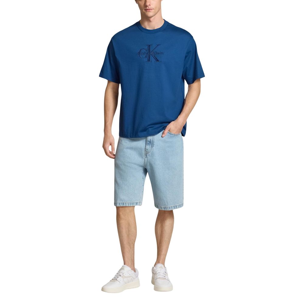Calvin Klein Jeans Blue Cotton T-Shirt | Regal Royce