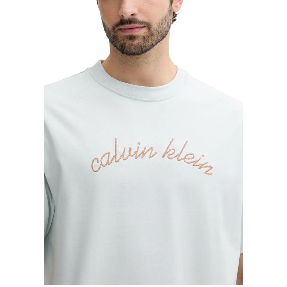 Calvin Klein Jeans Blue Cotton T-Shirt | Regal Royce